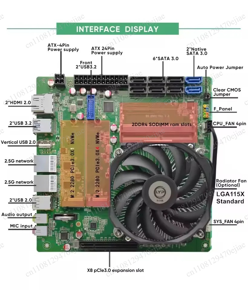 Материнская плата Topton Mini  – обзор и цена Mini Itx Dual 2.5G Nas Motherboard