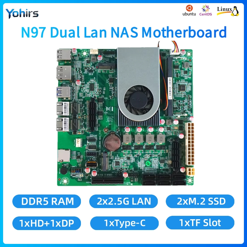 Материнская плата Yohirs NAS M – обзор и цена Mini Itx Dual 2.5G Nas Motherboard