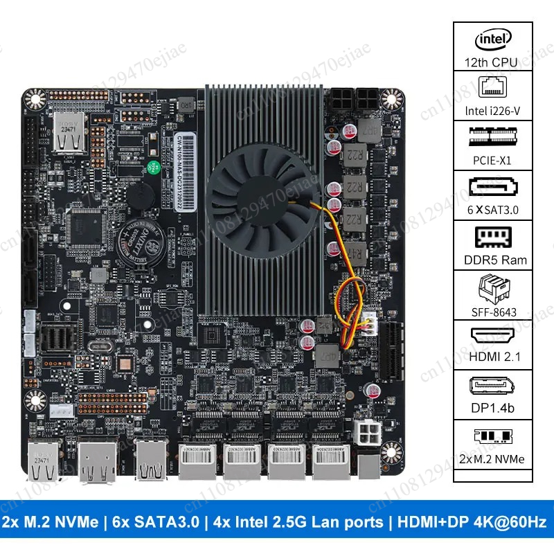 Материнская плата N100 Mini IT – обзор и цена Mini Itx Dual 2.5G Nas Motherboard