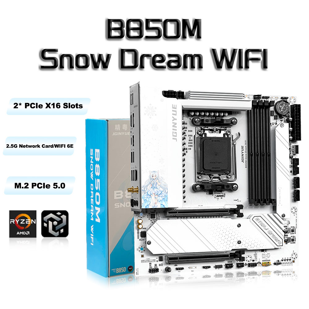 Игровая материнская плата JGIN – обзор и цена Am5 Micro Atx Pcie 5.0 Motherboard
