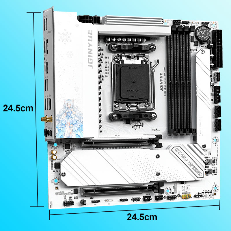Игровая материнская плата JGIN – обзор и цена Am5 Micro Atx Pcie 5.0 Motherboard